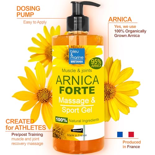 Arnica Forte 90% Bio 200ml Gel Massage Hydratant Apaisant Pieds Fatigués Soin Peau à Problèmes